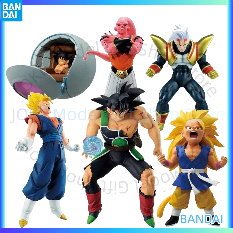 

In Stock Original Bandai KUJI Dragon Ball Burdock Majin Buu Battle Highlights Vegetto Model Toys Anime Figure Collectible