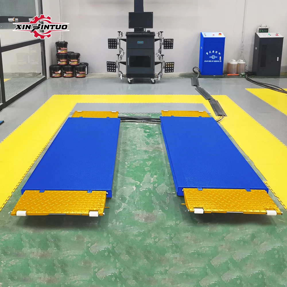 JSL-3500A Factory Hot Selling ultra Thin Scissor Car Lift With CE 7700lbs Above Ground ultra Thin Scissor Car Lifter