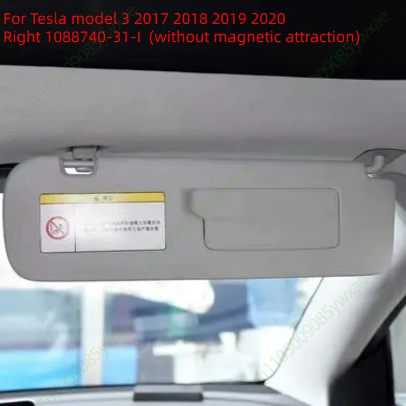 1088738 1088740 For Tesla Model 3/Y 2017-2023 Car Front Windshield Glass Interior Sun Visor Left Right Makeup Mirror Original