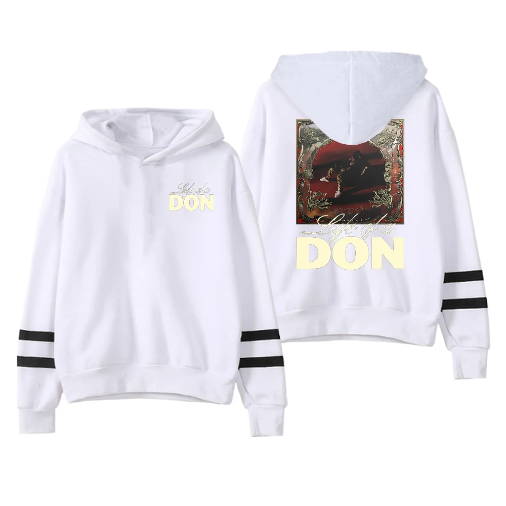 Don Toliver Life of a Don Merch felpa con cappuccio senza tasche barre parallele manica Streetwear donna uomo felpa abbigliamento moda