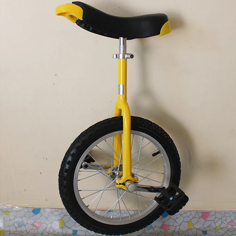 Single Wheel Bike Aluminum Wheelbarrow, Sport Unicycle, Shoulder, 16 \