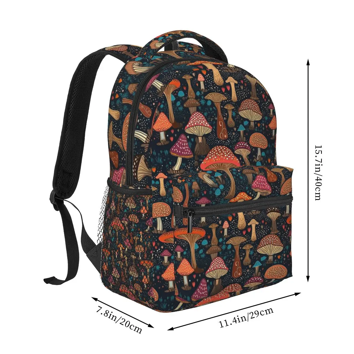 Psychedelic Magic Mushrooms Print Lava Backpack Hot Sale Daypack Large Capacity BookBag School Bag Shoulder Bags for Men Women