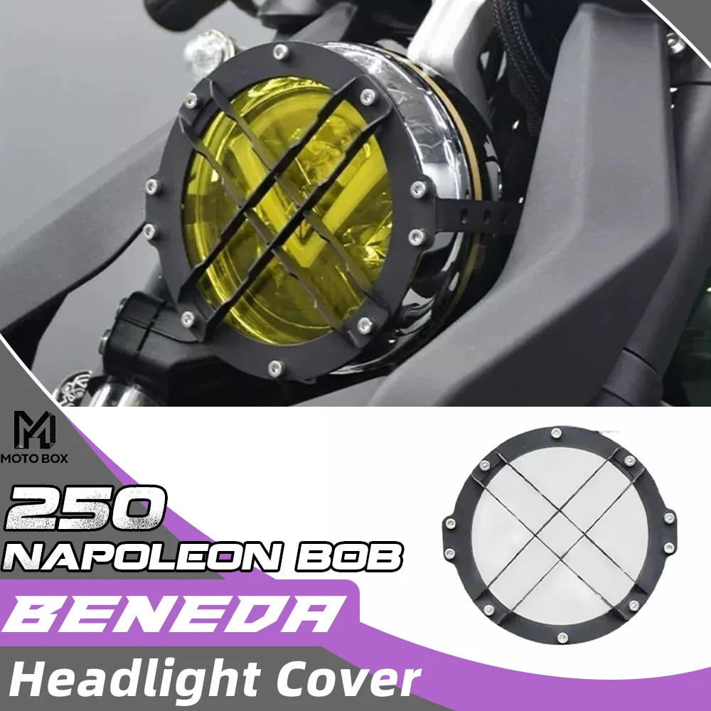 

BENDA Napoleon bob 250 headlight mesh retro lampshade protective cover stainless steel fence decoration Napoleon bob250