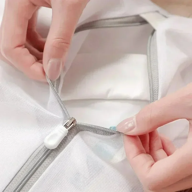 3pcs zipper mesh laundry bags polyester fine mesh laundry baskets washing machine laundry bra bags Practical convent mesh bag