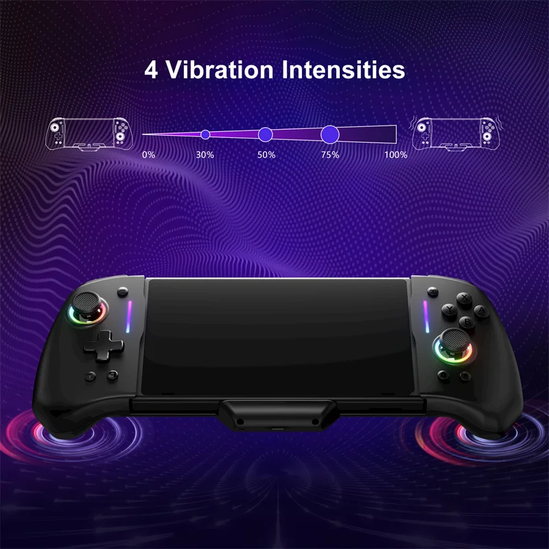 

LinYuvo KS45 Pro Controller For Nintendo Switch Gamepad Built-in 6-Axis Gyro Design Handheld Grip Double Motor Vibration JoyPad