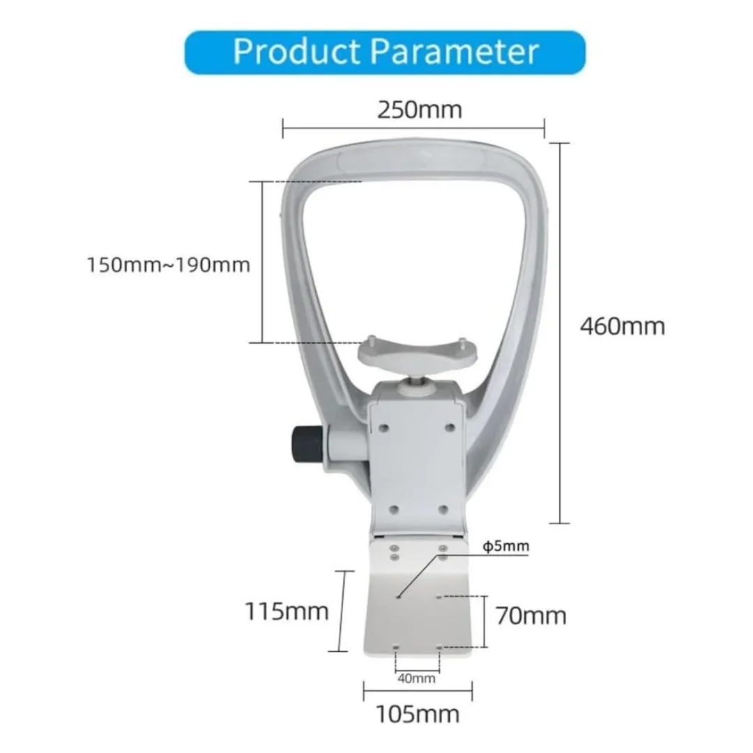 CR-11 Lifting Forehead Support Chin Rest Optometry Equipment Accessories Optical Instrument Chin Rest Forehead Bracket Set