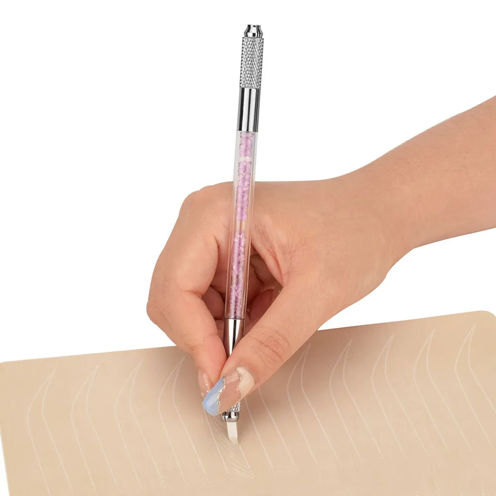 Acrylic Microblading Pen Eyebrow Holder – Manual Microblade Tool for Professional Permanent Makeup & Salon Use