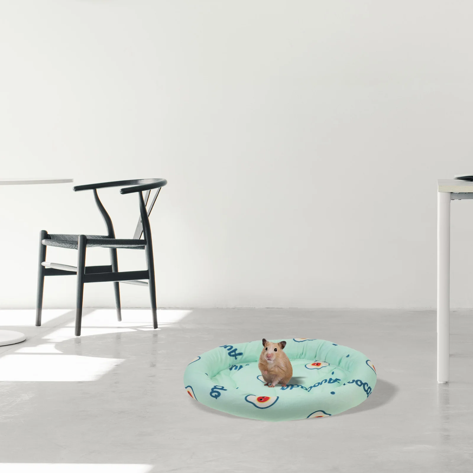 

2Pcs Ice Silk Pet Cooling Cushion Durable Nonslip Small Animal Bedding Summer Sleeping Mat Guinea Pig Hamster Rabbit Rest Pad