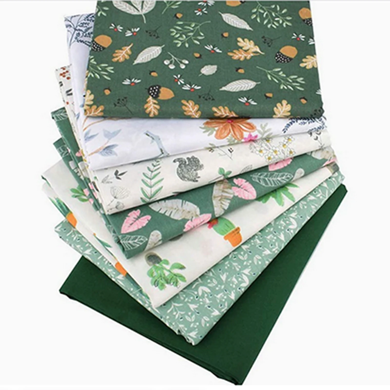 

Breathable Cotton Fabric Squares Bundle Color Resistant And Tailored Selection Cotton Fabric Package And Durable