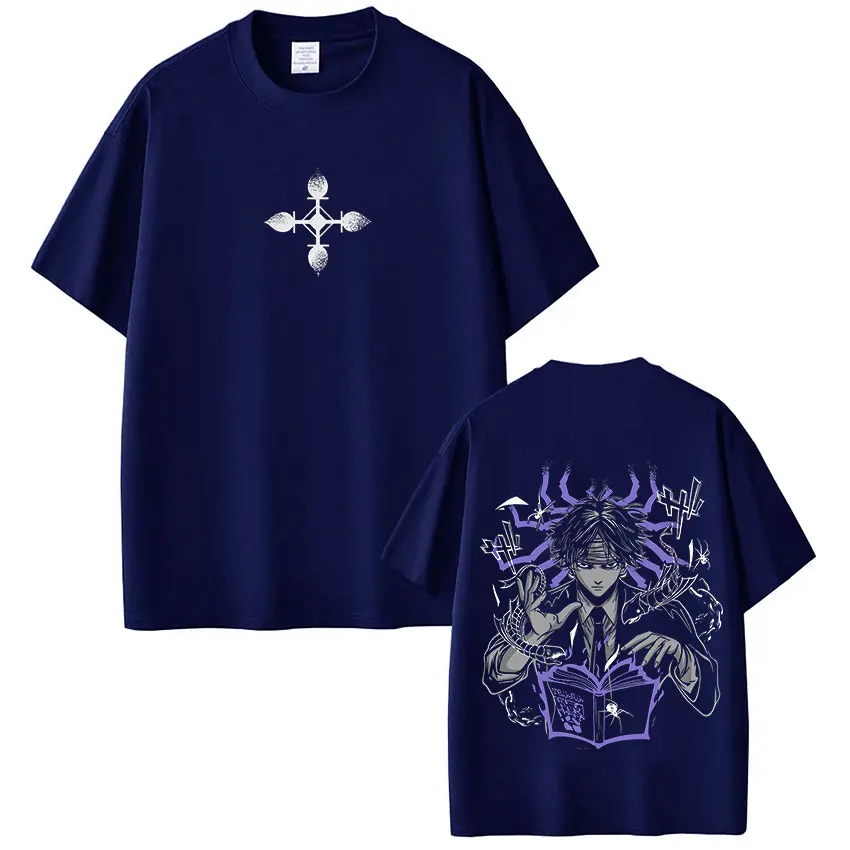 Anime Hunter X Hunter Chrollo Lucilfer Phantom Troupe T-Shirt für Männer und Frauen Sommermode Übergroße Lässige Baumwoll-T-Shirts – Detail 7