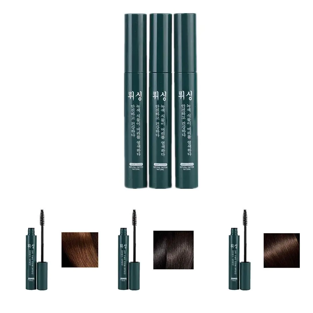 عصا صبغة شعر فورية ، صبغة شعر واحدة ، كريم رمادي ، شعر لاصق ، أبيض ، جذر ، تغطية مؤقتة ، غطاء ، T9w7