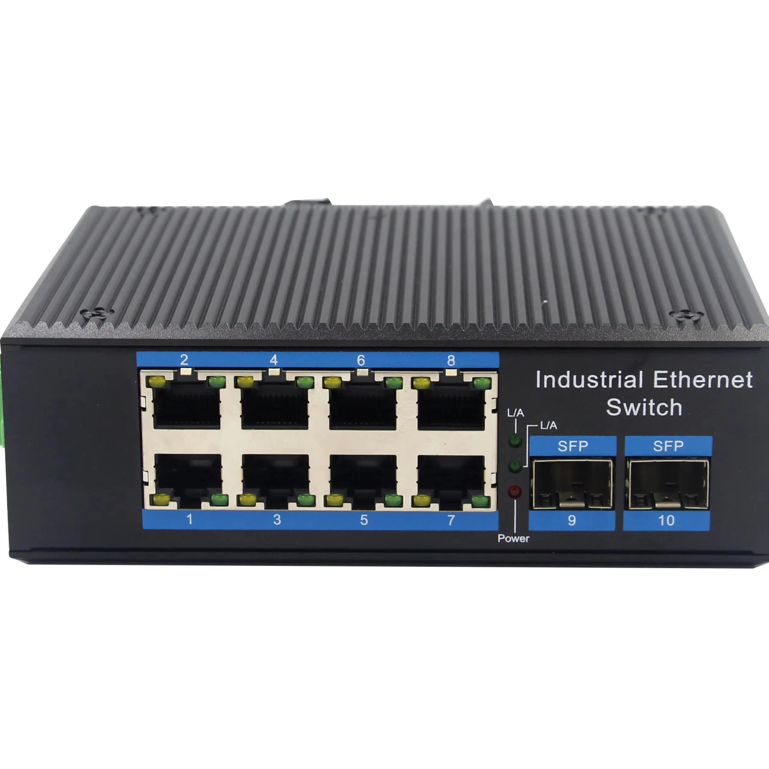 8port 10/100/1000Mbps RJ45  2port 1000Mbps SFP Slot Industrial Unmanaged Switch for Solar Power Systems or Vehicles Enterprise