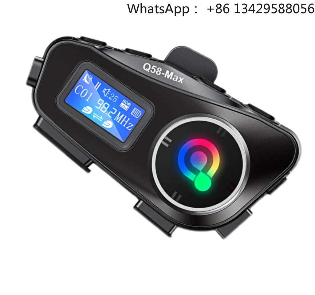 Q58 MAX Helmet Intercom Motorcycle BT Headset Supports Music Sharing Multi-Scene Hybrid