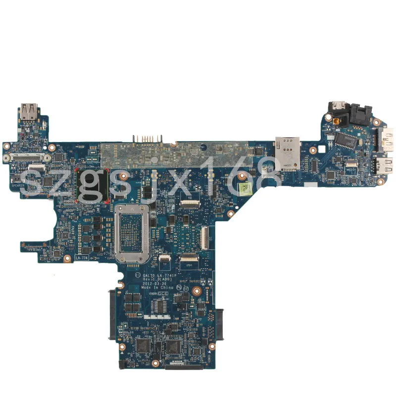 FOR Dell Latitude E6330 E6430S Laptop Motherboard QAL70 LA-7741P I5-3320M CPU CN-0850YT 850YT Mainboard 100% tested