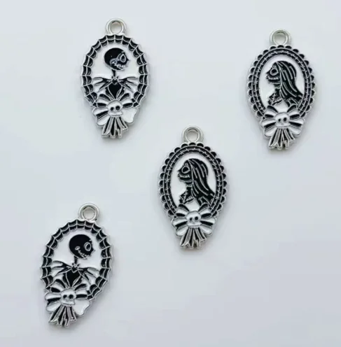 10 pcs  Halloween Boy Girl  Enamel Charms Pendants for Jewelry Making Necklaces Earrings Braceltes DIY Crafts Gifts