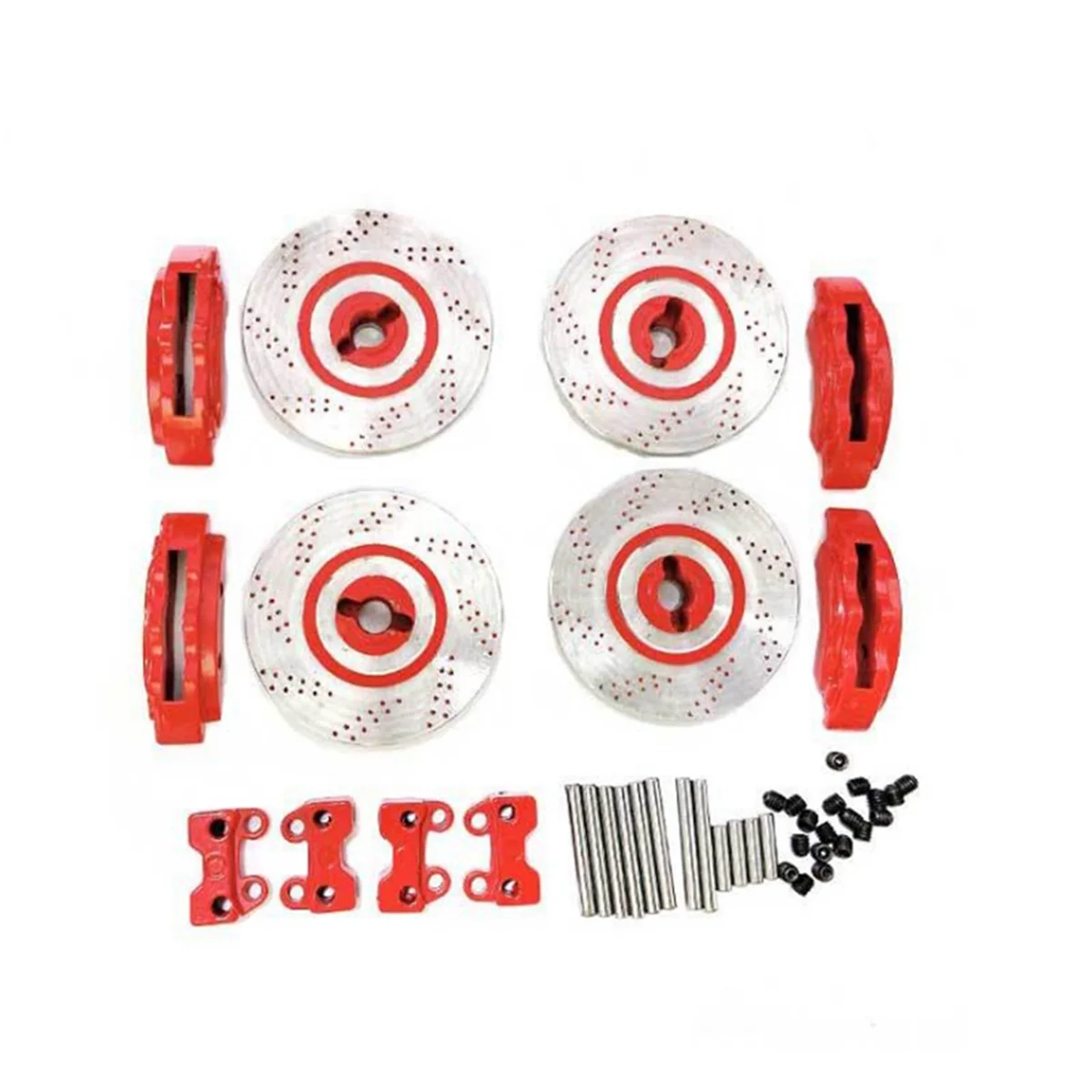 Climbing Car Modification Simulation Brake Disc Toy Car Caliper RC Car Accessories Replacement Parts Red