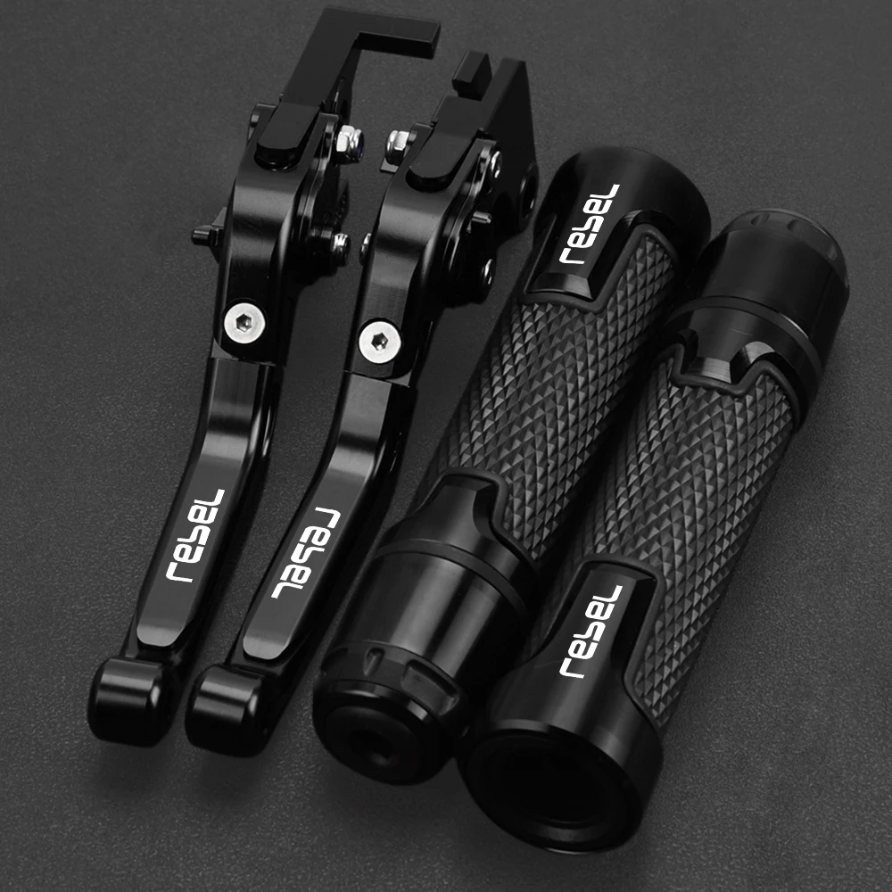 

Motorcycle Accessories Adjustable Brake Clutch Levers Handle Hand Grips Ends FOR HONDA REBEL REBELCMX 250C 1987 CNC Aluminum