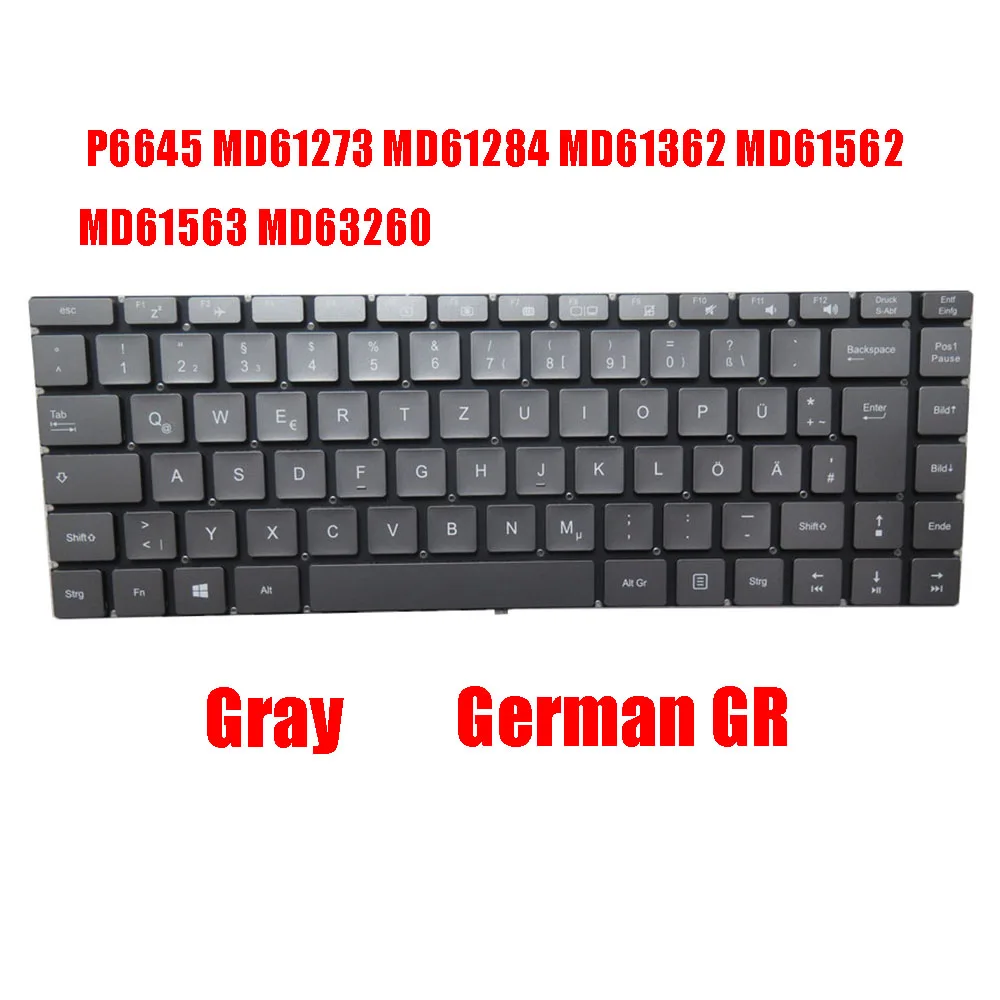 GR\NE Keyboard For MEDION AKOYA P6645 MD61273 MD61284 MD61362 MD61562 MD61563 MD63260