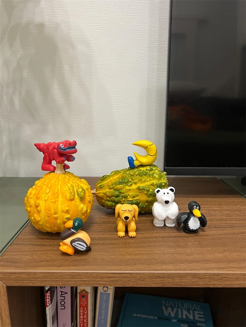 متوفر في المخزون Qualia Daisuke Kondo مجموعة فنية سلسلة 1 و 2 الدب القطبي القمر جرو الحيوان عمل أرقام جمع لعبة الزينة #5