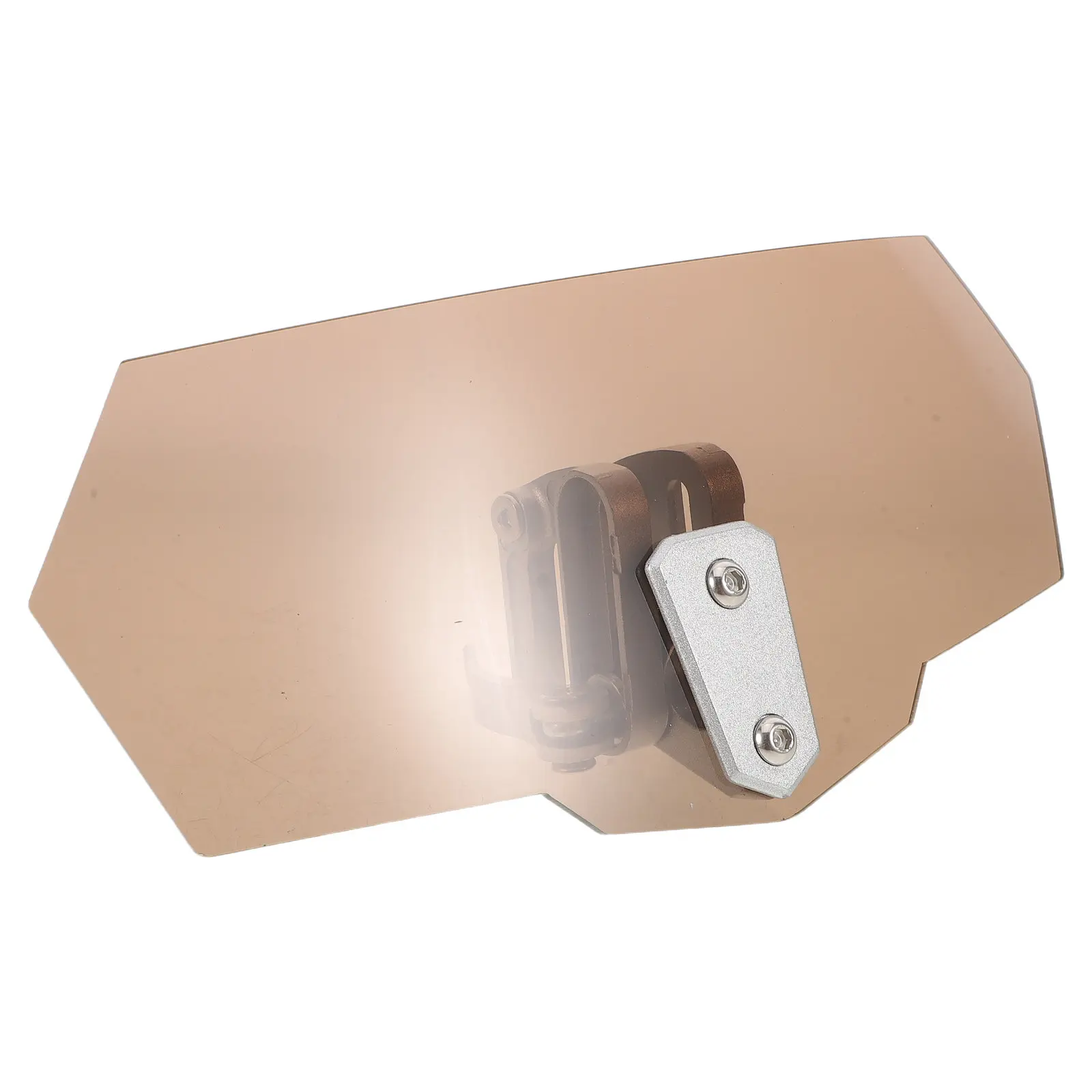 

Brown Motorcycle Windshield Extension Universal Adjustable Airflow Wind Deflector for Motobikes Dirt Bikes Scooter
