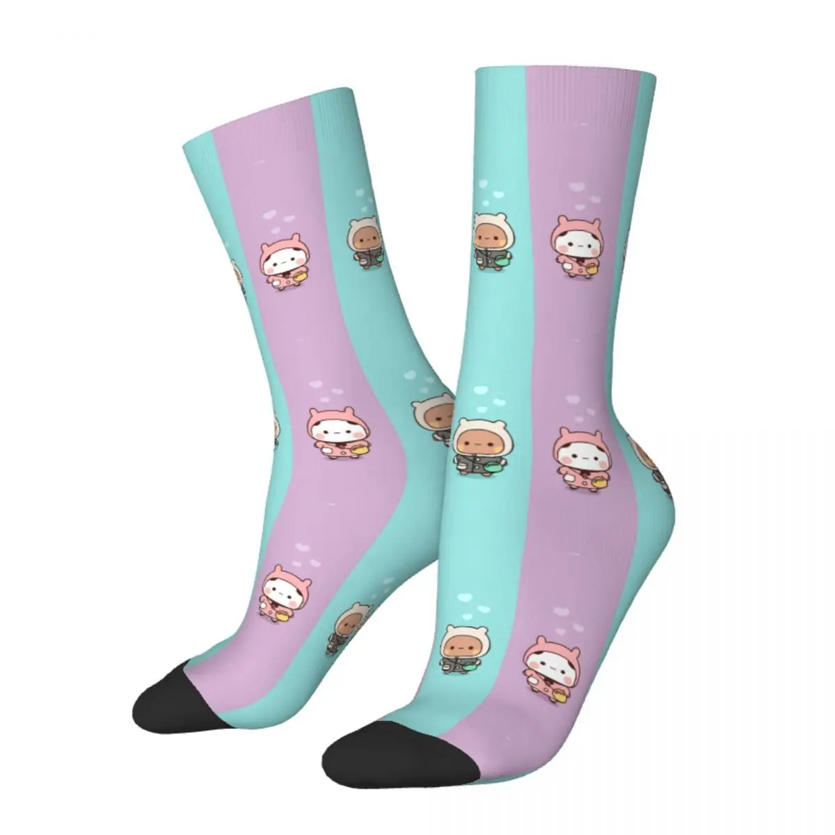 

Fashion Male Men Socks Harajuku Panda Bear Hug Bubu Dudu Sock Mochi Mochi Peach Cat Sport Women Socks Spring Autumn Winter