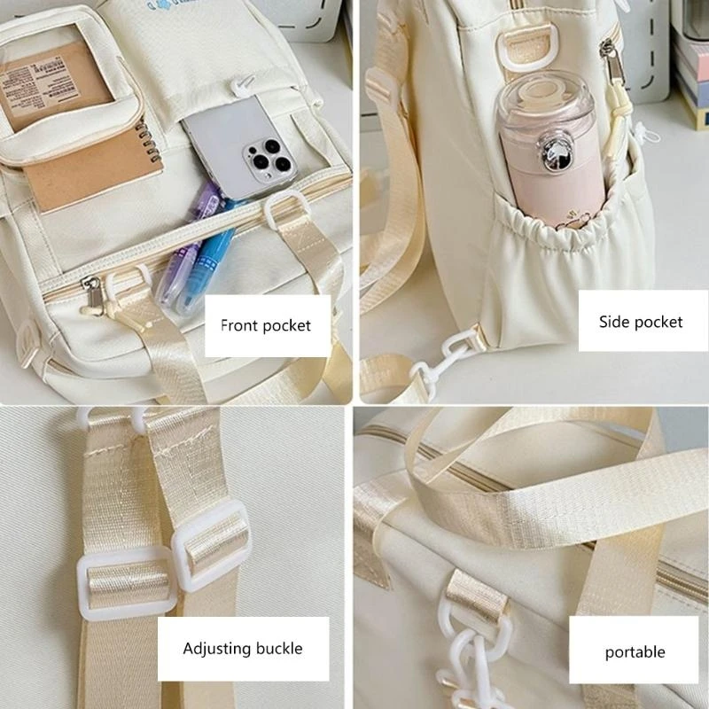 

X7XC Ita Bag Многоцелевой рюкзак Сумка через плечо Сумки на плечо для дисплея аниме Прозрачная школьная сумка Рюкзак