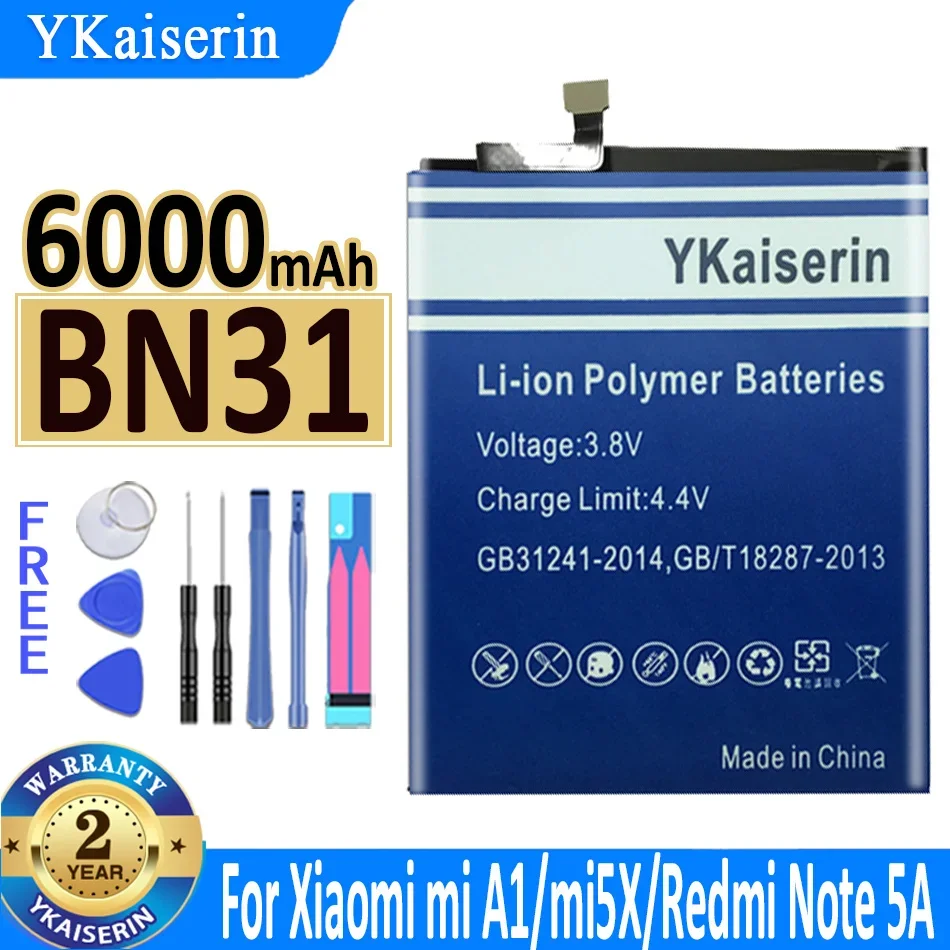 YKaiserin Battery For Xiaomi MIX 2 2S 9 M9 SE 9SE 8 Mi8 Pro For Redmi Note 5A/ 5A pro For Xiaomi Mi Max 3 2 5X 6X A2 A3 8 8SE