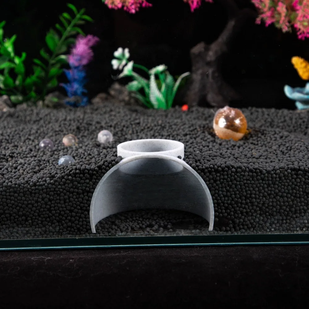 

3D Print Aquarium Underground Tunnel Artificial Plastic Betta Shrimp Tunnel Decorative Fish Breeding Nest Breeding Environment