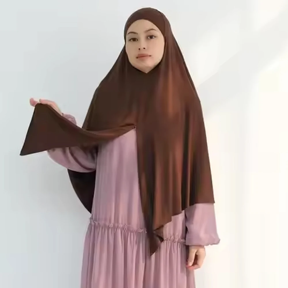 

Ramadan Zipper Hijab Muslim Women Headscarf Turban Eid Arab Head Wrap Islam Prayer Hijabs Khimar Niqab Nikab Amira Pull On Hat
