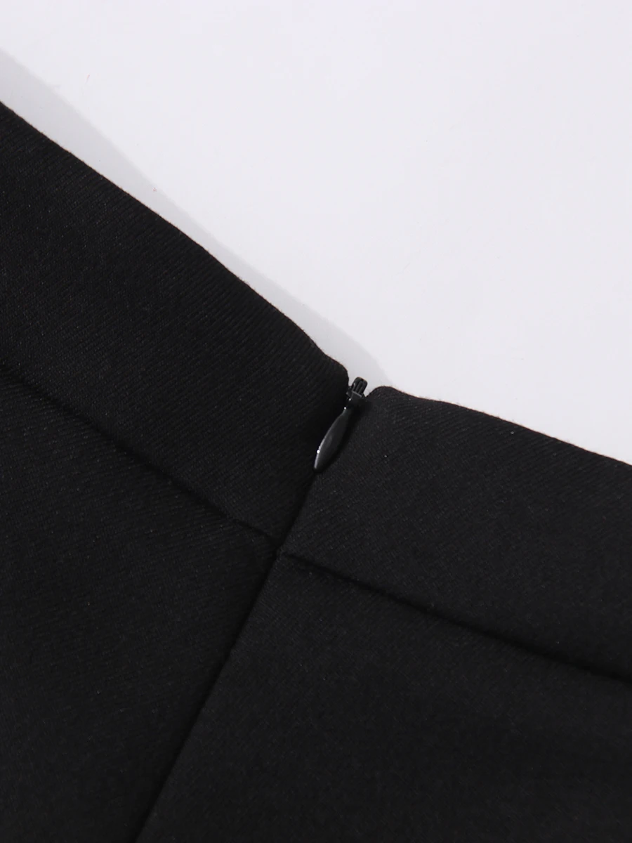 CHICEVER Hit couleur minceur bureau dame Shorts pour femmes taille haute tempérament à la mode pantalon femme printemps Style vêtements