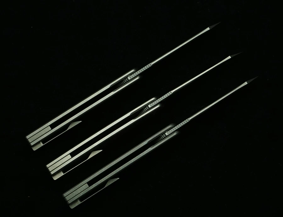 LEMIFSHE جديد براون اللحاء XL ريال M390 شفرة سبائك التيتانيوم مقبض سكين للفرد في الهواء الطلق التخييم بقاء جيب EDC أداة #4