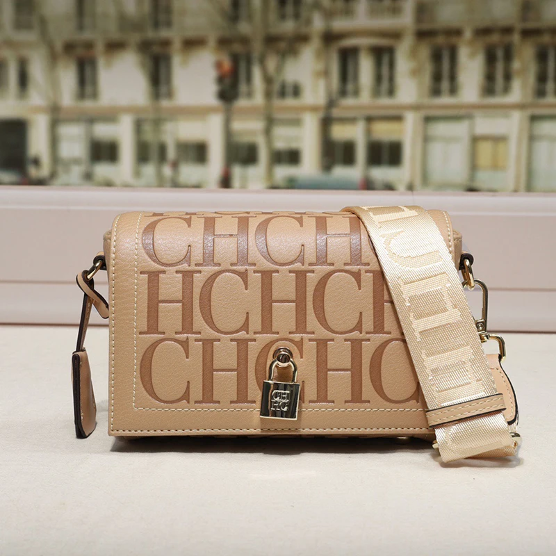 Neue Damen-Tasche im Cover-Stil, kleine quadratische Tasche, modische Achseltasche, klassische Schultertasche mit Buchstabenmuster, hochwertige Umhängetasche – Detail 11