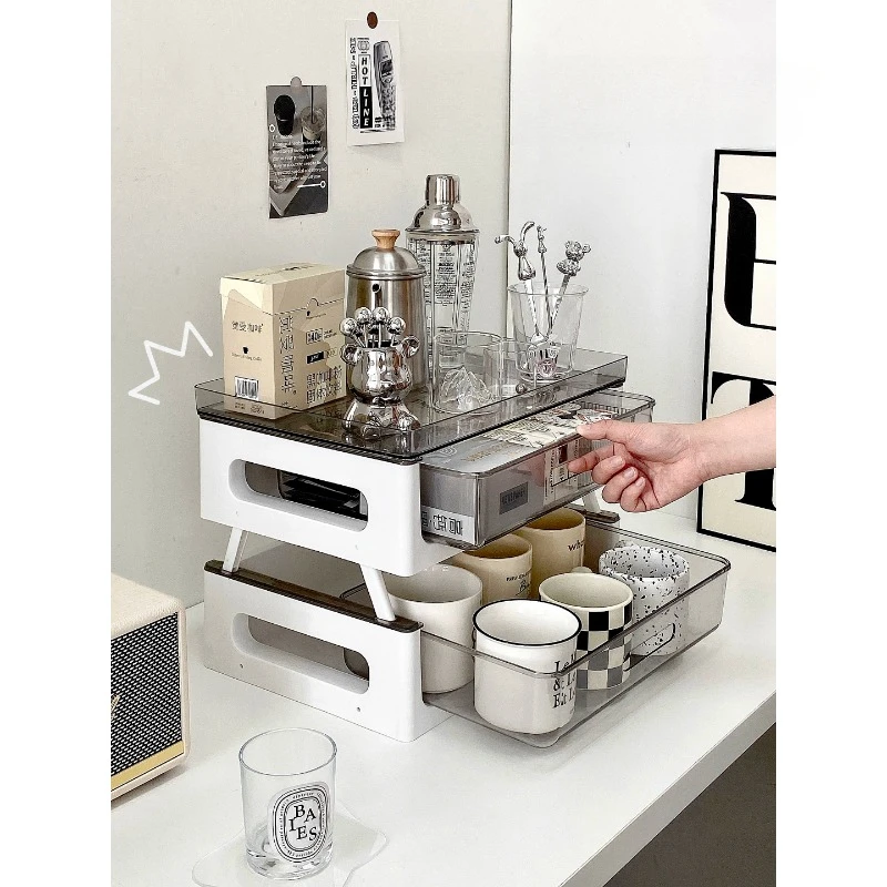 Cup storage and storage rack desktop cup rack glass water cup tea cup rack coffee cup mug storage and storage box