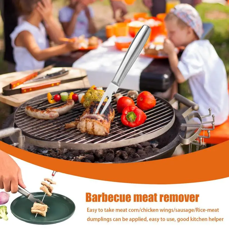 2-bolcowy widelec do rzeźbienia Wytrzymały widelec do gotowania ze stali nierdzewnej Otwieracz do butelek Przenośny widelec do rzeźbienia w mięso na grill Piknik Grill