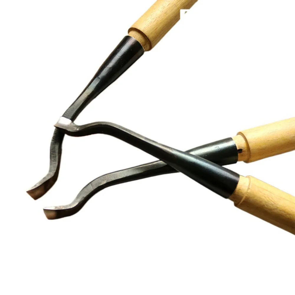 Elbow Chisel Woodwork Carving Knife Dig Hole Spoon Knife Wood Working Chisels Dish Tray Tools Woodworking Tools and Accessories