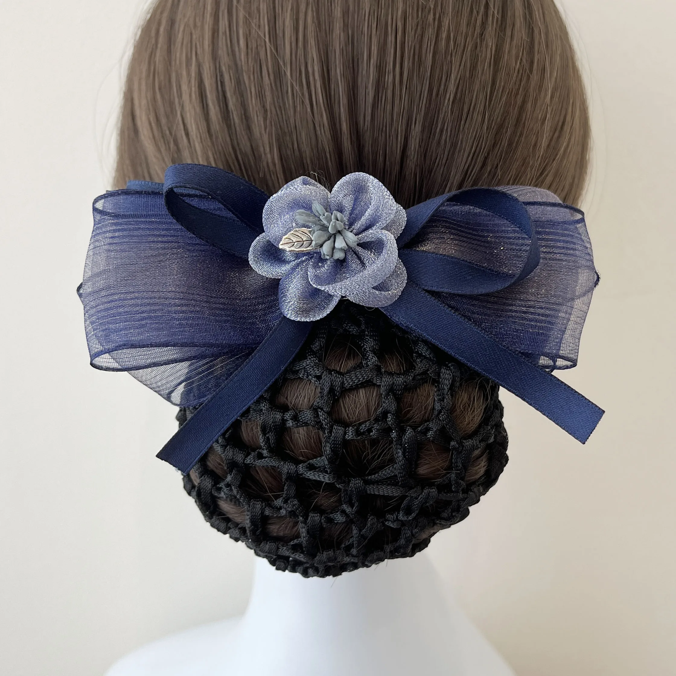 

Nurse Sle Net Headband Women's Work Hair Accories Bank Hotel Flight Atnt Hairpin Floral Hairnet Hair Clip