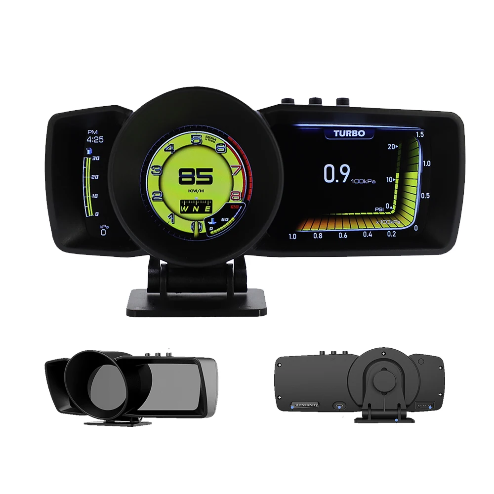 

2025 Vjoycar Multiple Interface OBD GPS Heads up Display Speedometer Smart Gauge OBD2 Car Gps Speed Display OBD2 HUD