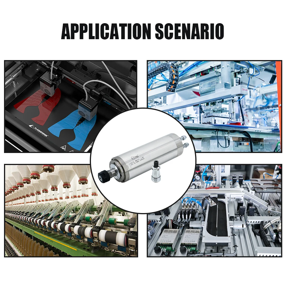 Alta qualità! Motore mandrino CNC con mandrino per macchina utensile con mandrino ad acqua fredda da 2,2 kW