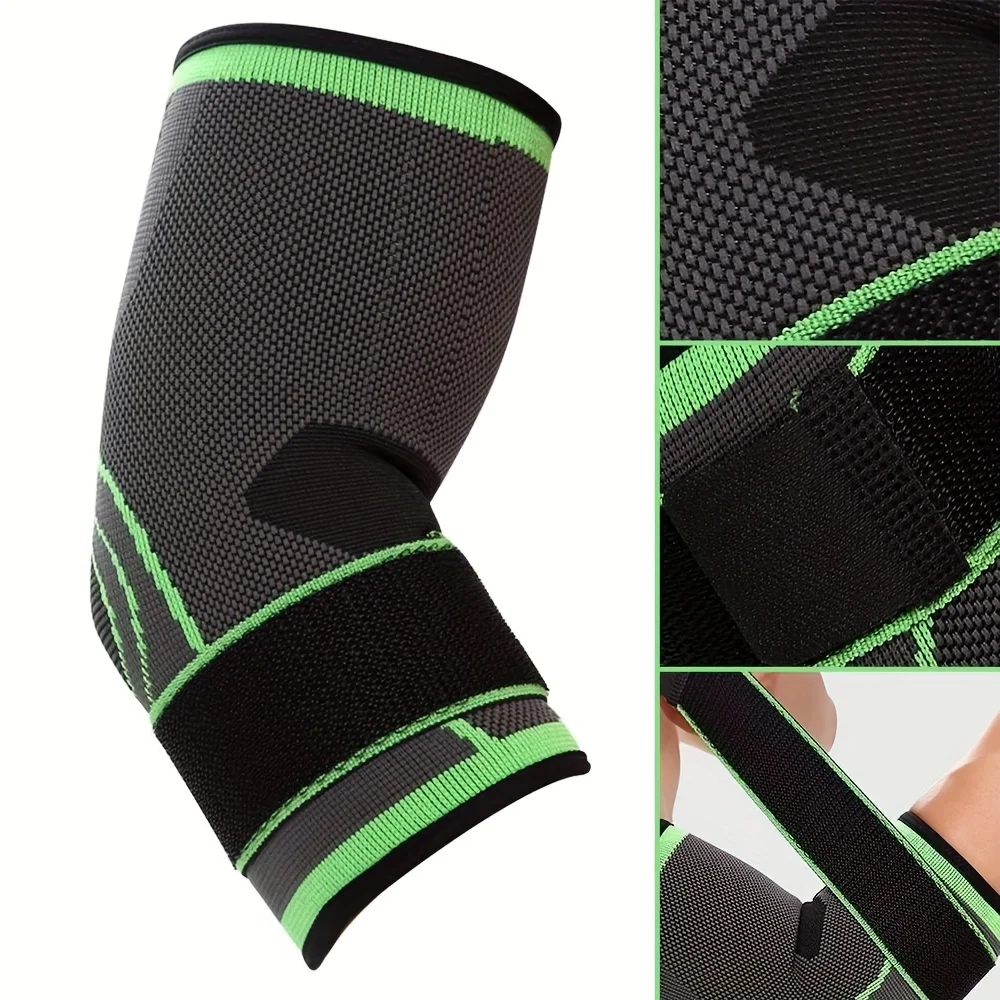 Order A Size Up, 1pc Elbow Support Brace with Compression Strap for Men WomenTendonitis, Tennis Arthritis Basketball Baseball