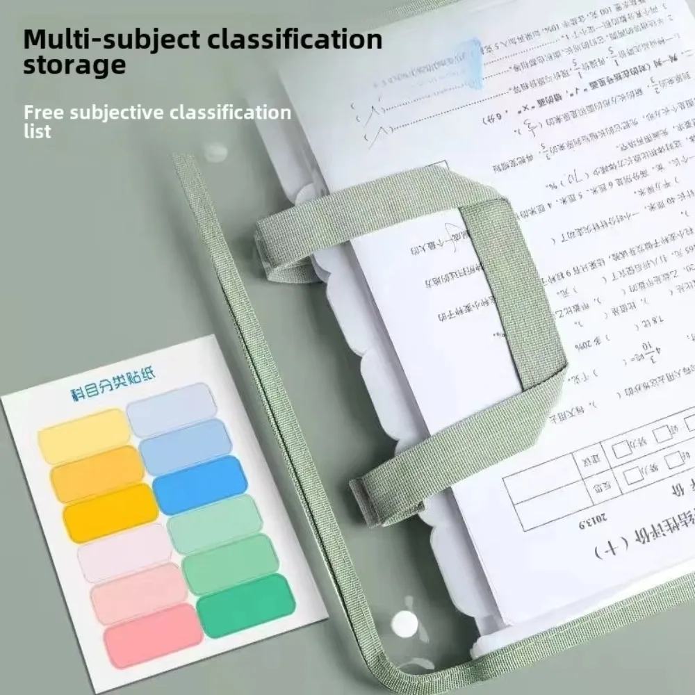 13 zakken accordeon bestandsmap transparante waterdichte bestandsmap flip ontwerp grote capaciteit documententas voor schoolkantoor