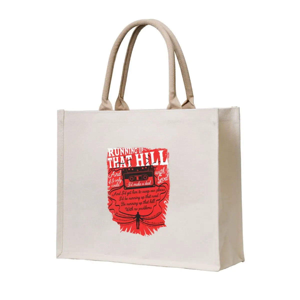 

Running up that hill Tote Bag Beach bag Women bags tote bag canvas