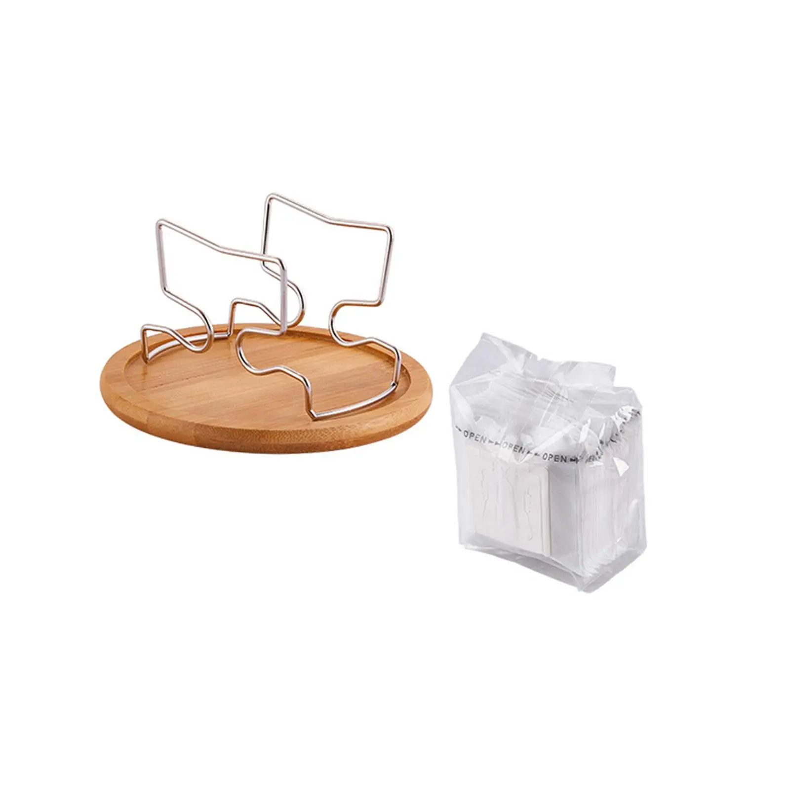 Портативный держатель для кофейного фильтра с деревянным подносом, подставка для капель кофе ручной работы, подвесной держатель для капель ушей для пикника, кемпинга, отдыха на природе