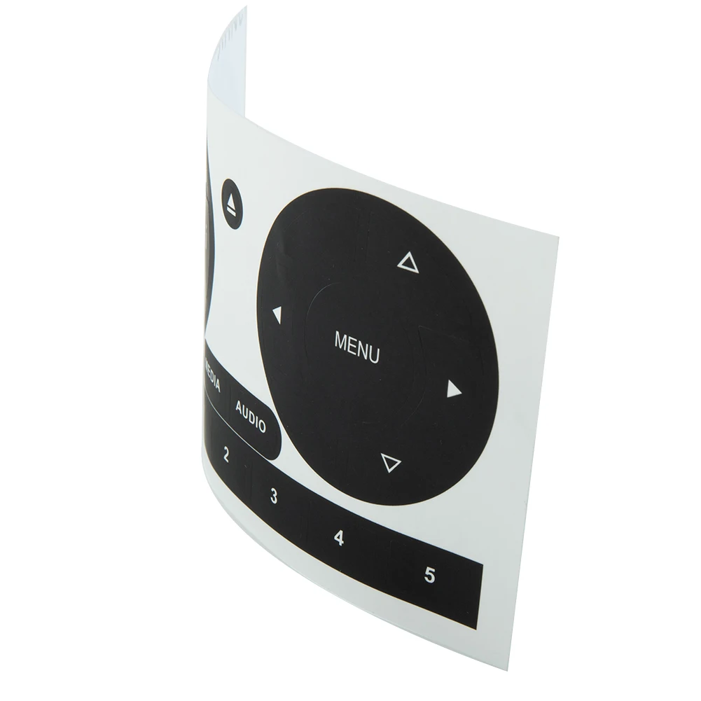 

For Fiat 500 Radio Button Decals Effective Solution for Worn Control Buttons Premium PVC Stickers for Easy Application