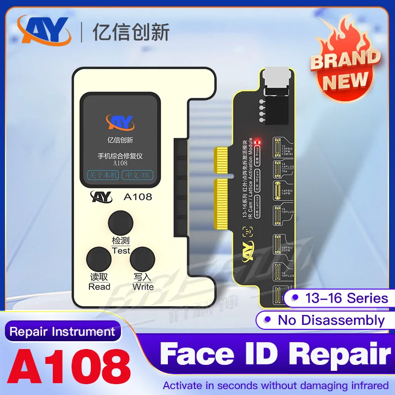 AY A108 جديد Dot Matrix Repair FPC آيفون X-13 14 15 Pro Max Mini Dot Projector قراءة كتابة العلامة على أدوات إصلاح معرف الوجه المرنة