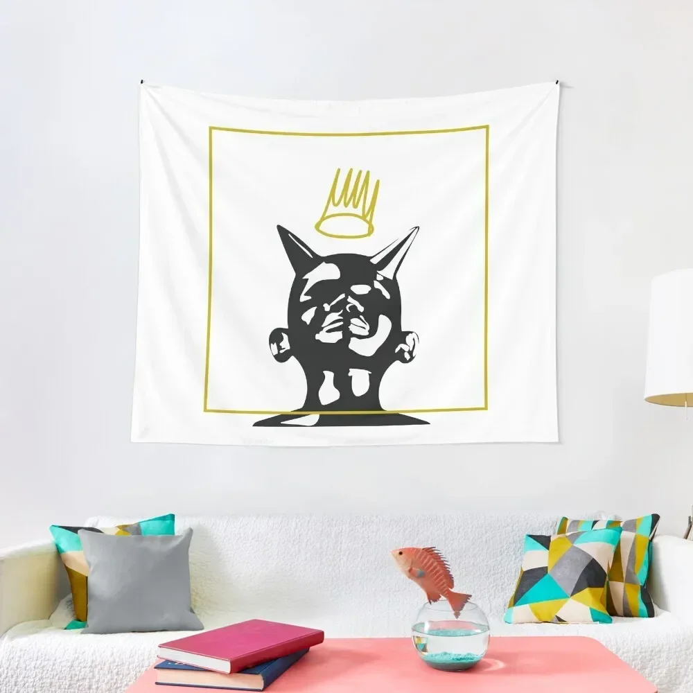 

born sinner minimal album cover Tapestry Decoration Bedroom Room Design Anime Decor Aesthetics For Room Tapestry