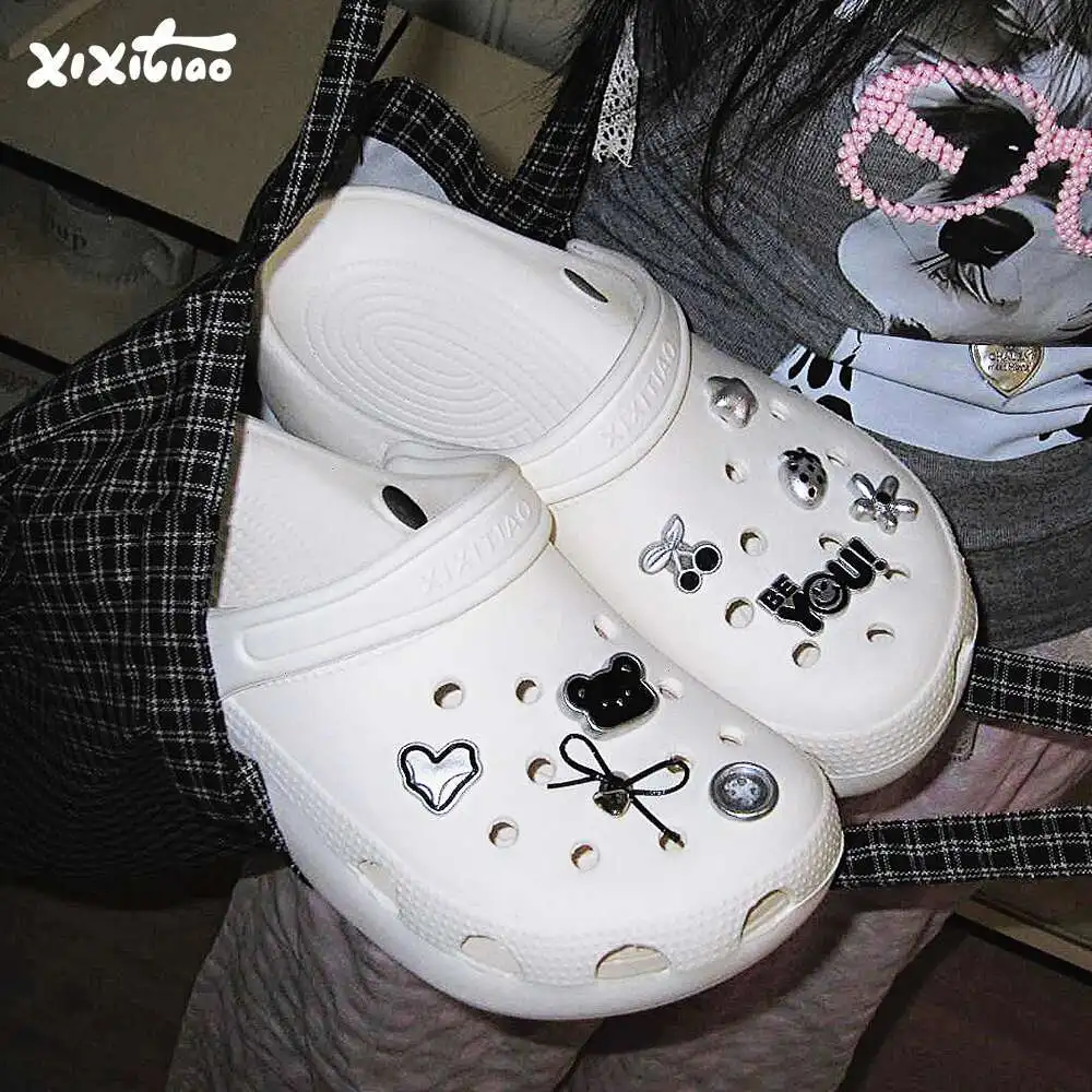 

Cartoon PVC Hanging Decoration Shoe Accessories Garden Shoes Sandals DIY Decoration Birthday Party Gift