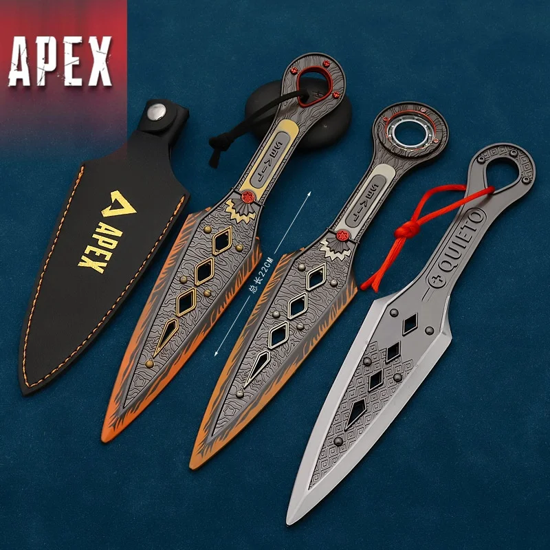 22 cm Apex Legend Leuchtende Drehbare Böse Geist Kunai Spiel Peripherie Warith Familie Erbstück Metall Waffen Messer Modell Geschenke Spielzeug