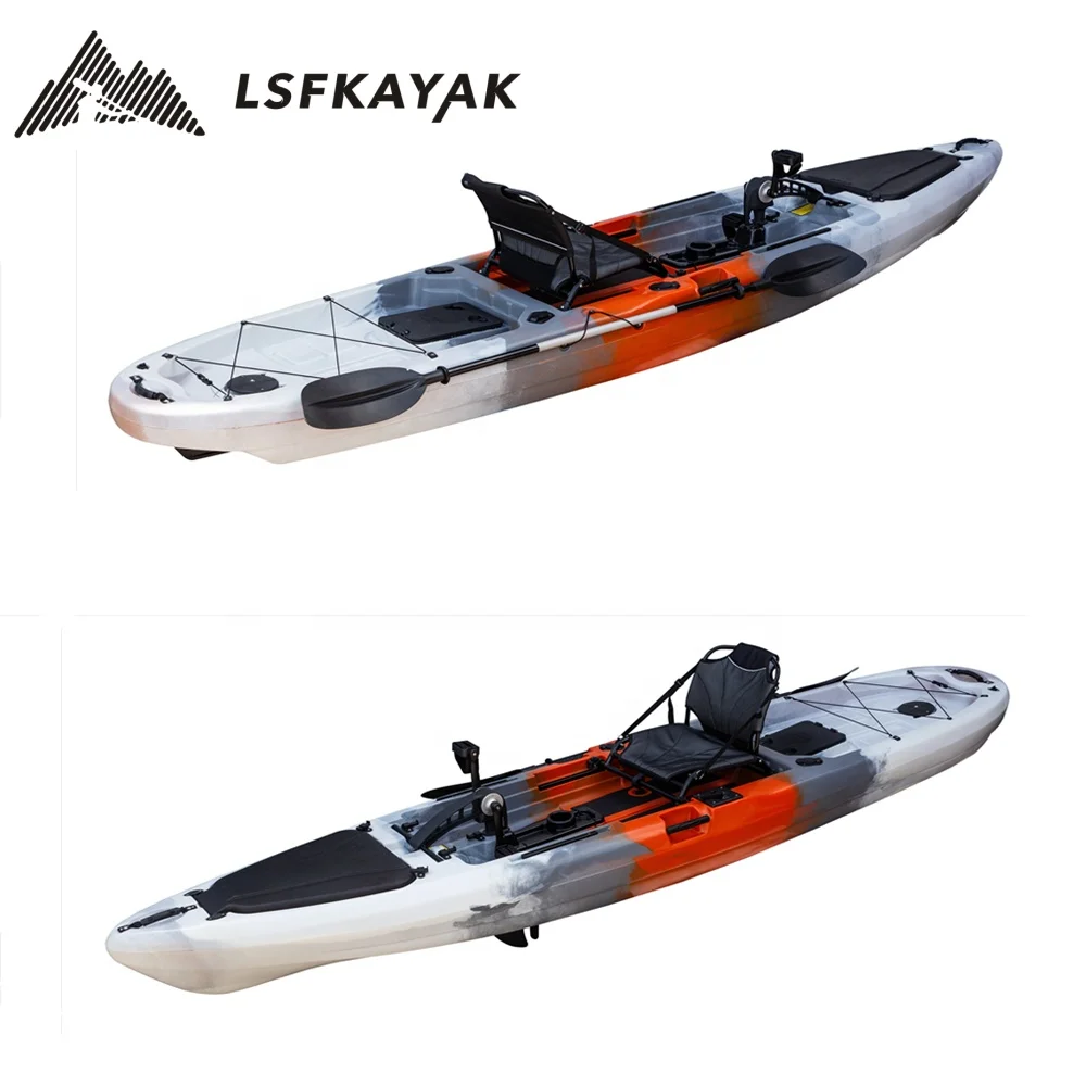 13ft 3.96m Single One Person Shipping Kayak Sale For Adults Foot Pedal Kayak Big Boat Ample Storage Space Customize Color N Logo