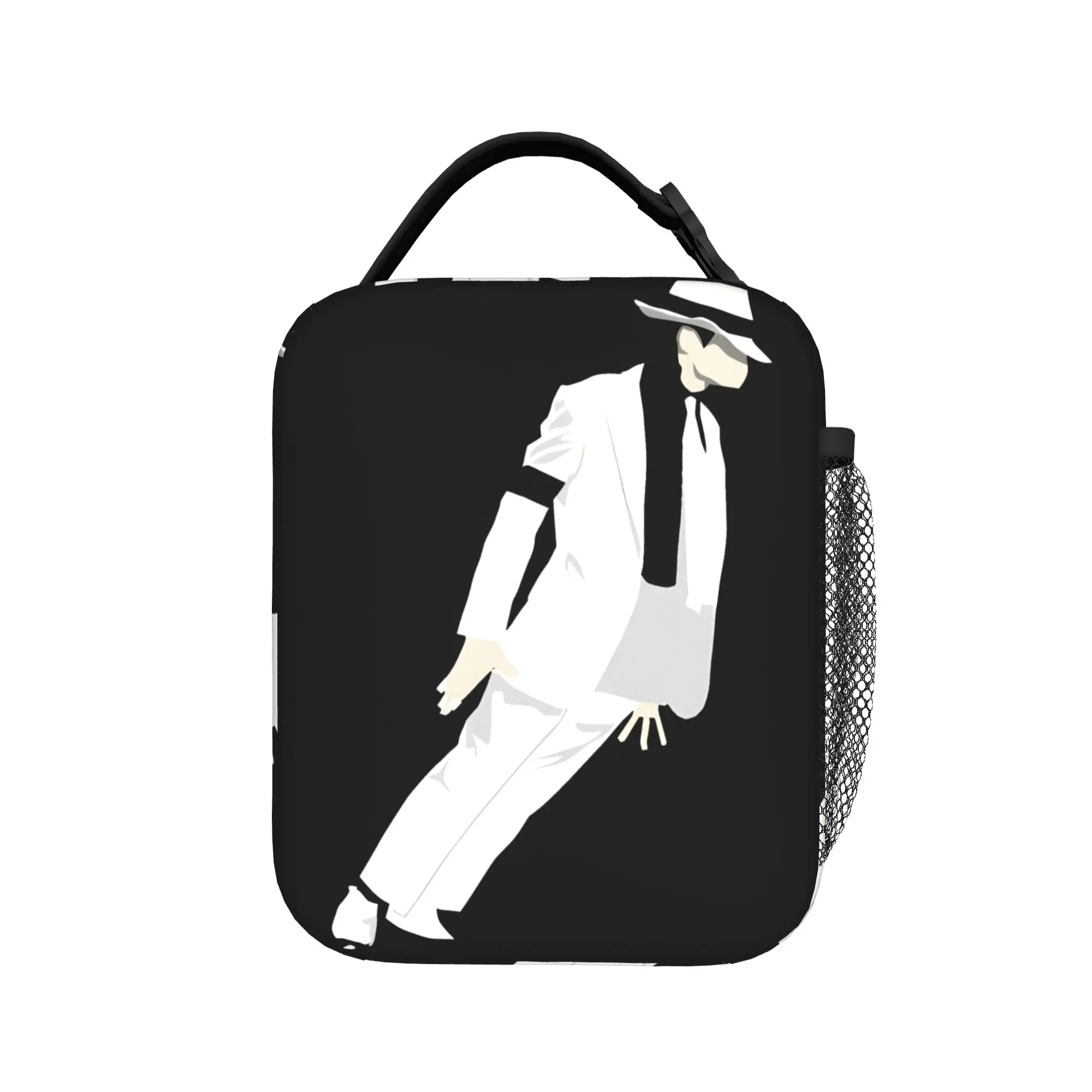 MJ king of pop Smooth Criminal Insulated Lunch Bag Cooler Bag Lunch Container Tote Lunch Box for Men Women Beach  Outdoor