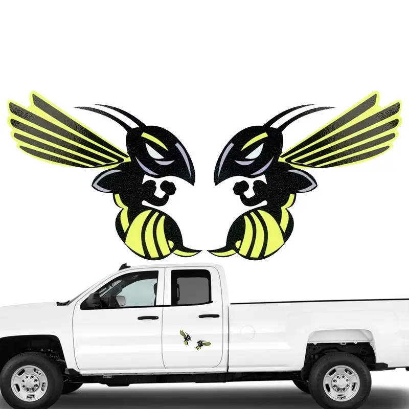 

Bee Stickers For Car Creative Car Bumper Decals Home Accessories For Wall Icebox Laptop Refrigerator Door Car Window